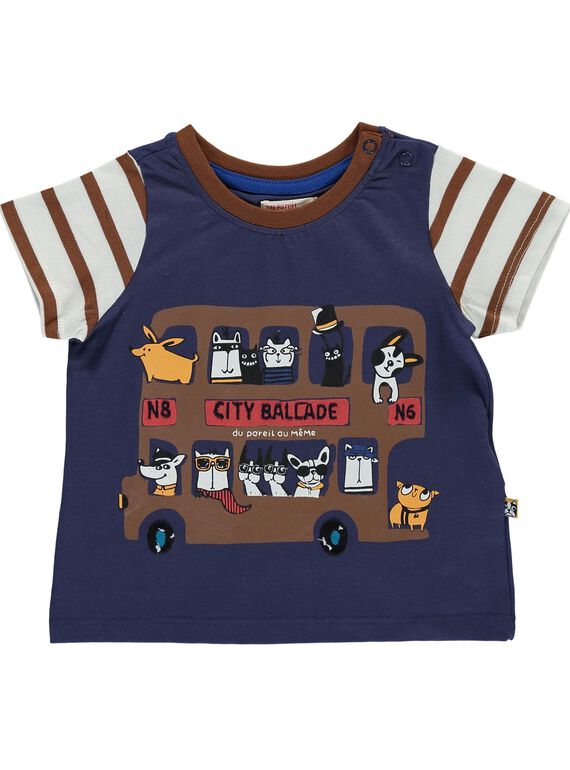 Baby boys' short-sleeved T-shirt DUCHOTEE1EX / 18WG10F1TMC710