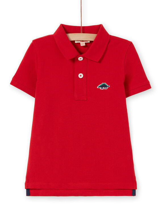 Rotes Polohemd - Kind Junge LOJOPOL3 / 21S90245POL050