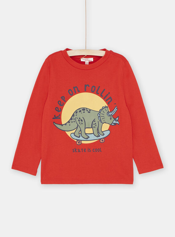 Rotes T-Shirt für Jungen SOJOTEE1 / 23W902F3TMLF522