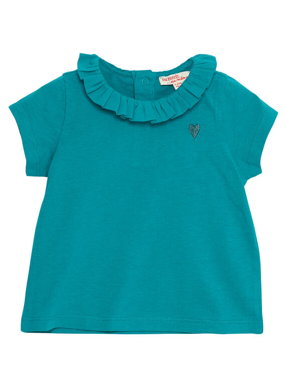 Türkisfarbenes Baby-Jäckchen für Mädchen JIJOBRA8 / 20SG09T3BRA621