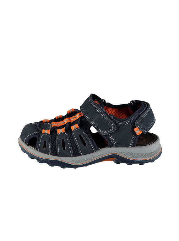 Sandalen aus zwei Materialien für draußen Jungen FGSANDIMA / 19SK36D2D0E070