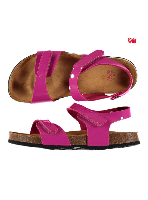 Sandalen aus Lackleder für draußen Mädchen FFNUVERN2 / 19SK35DBD0E304
