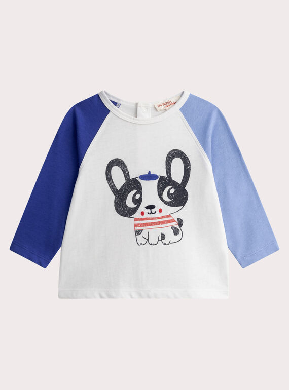 T-Shirt in Naturweiß für Baby-Jungen WUKATEE3 / 25SG1034TMLA002