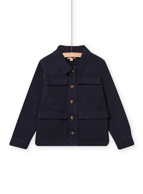 Nachtblaue Safari-Jacke für Kind Junge NOSOVES / 22S902Q1VES705
