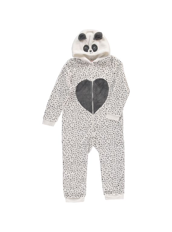 Girls' panda sleepsuit DEFASURPAN / 18WH11K2D4F099