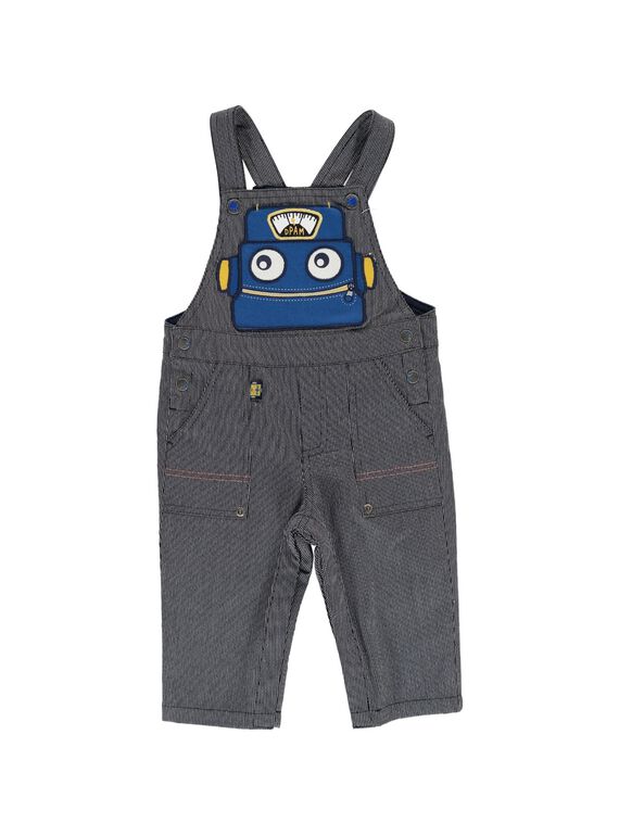 Baby boys' striped dungarees DUBLESAL / 18WG1091SAL099