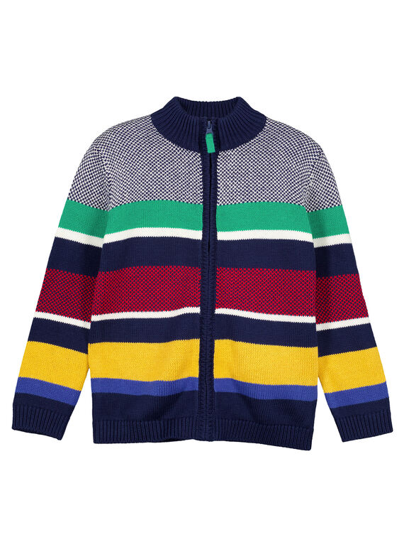 Strickjacke mit Multicolor-Streifen GOMUGIL2 / 19W902F2GIL070