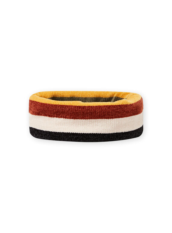 Gestreifter Snood aus Chenille für Jungen MYOGROSNO6 / 21WI0268SNO809