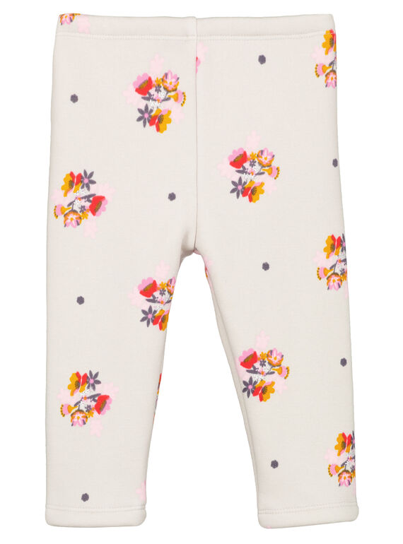 Leggings mit sehr weicher Innenseite Baby Mädchen GIBLAPAN2 / 19WG09S2PAN218