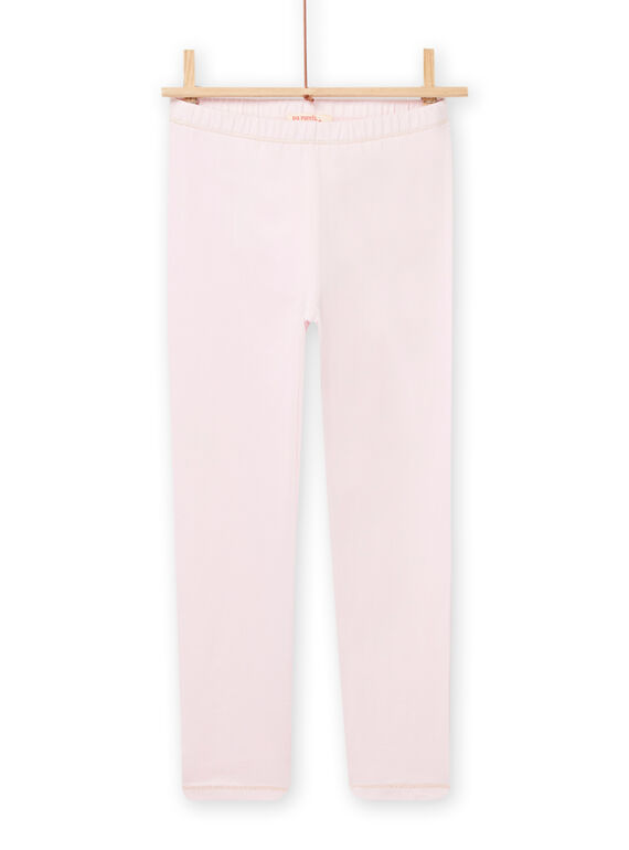 Kind Mädchen Hellrosa Leggings mit Lurex Details NYAJOSLEG2 / 22SI0161CAL321