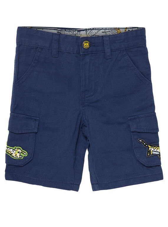 Marineblaue Cargo-Bermudas für Jungen JOTROBER1 / 20S902F1BERC205