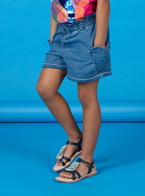 Blaue Denim-Shorts LANAUSHORT / 21S901P1SHOP274