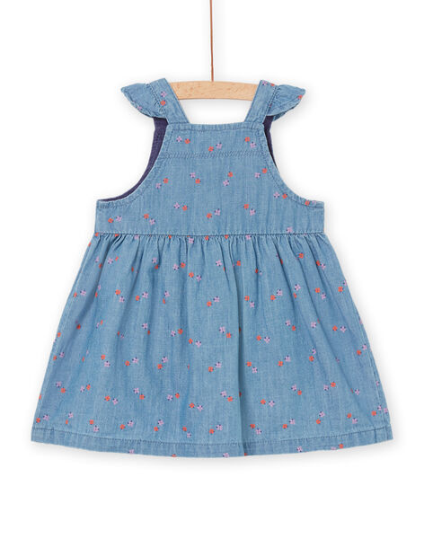 Denim-Kleid mit Blumenmuster RISUNROB1 / 23SG09K2ROBP274