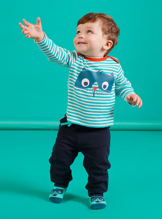 Nachtblauer Jogginganzug für Baby Junge MUTUPAN2 / 21WG10K2PANC234