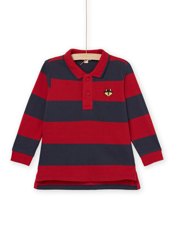 Langärmeliges Polo-Shirt mit Streifen POJOPOL6 / 22W902D2POL505