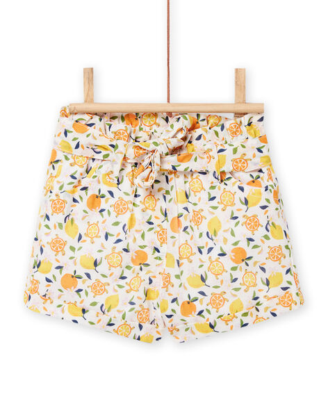 Weiße Shorts Baby Mädchen NIHOSHO / 22SG09T1SHO000