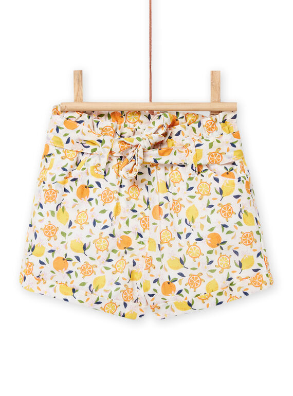 Weiße Shorts Baby Mädchen NIHOSHO / 22SG09T1SHO000
