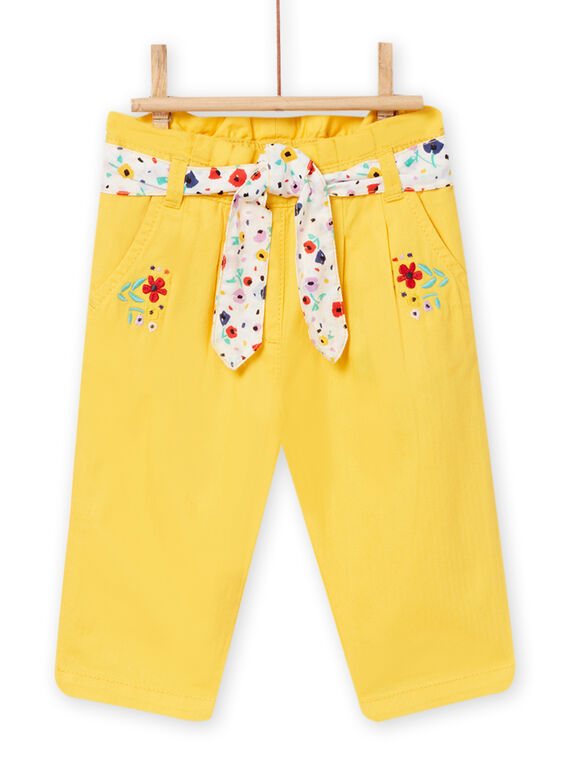 Gelbe Hose Baby Mädchen NILUPAN / 22SG09P1PANB105