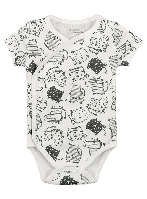 Unisex-Body mit kurzen Ärmeln für Babys FOU2BOD1 / 19SF77J1BOD099