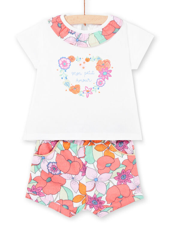 Baby-Mädchen-Shorts und T-shirt-Set LIVIENS / 21SG09U1ENS000