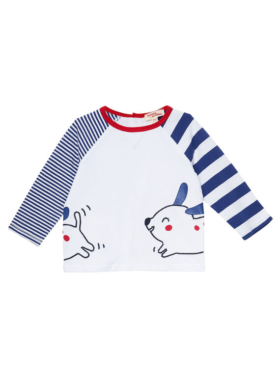 Weißes langärmeliges T-Shirt JUGRATEE2 / 20SG10E2TML000