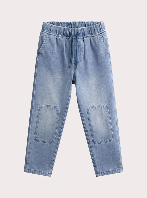 Blaue Jeans aus Denim mit warmem Innenfutter Double Knee für Jungen VOPERJEAN / 24W902R1JEAP269