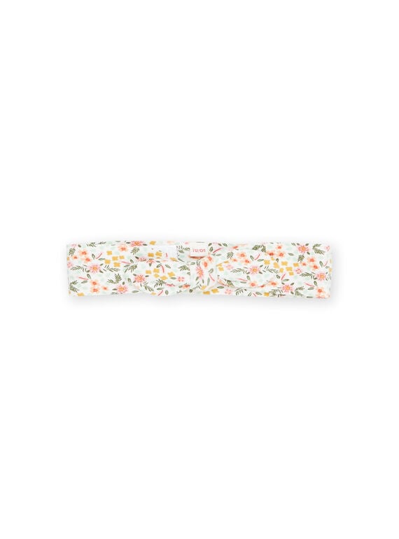 Weißes Stirnband mit Blumenprint RYIMAGBAN / 23SI09T1BAN001
