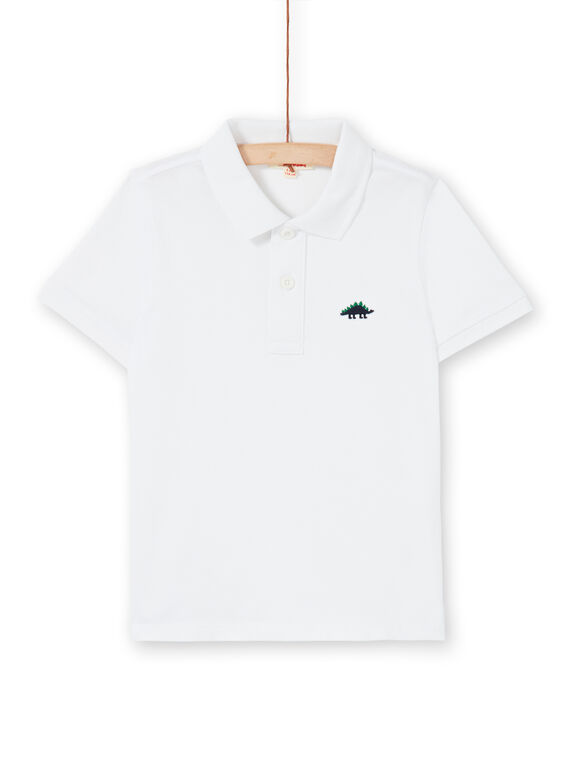 Weißes Poloshirt - Enfant garçon LOJOPOL4 / 21S90244POL000