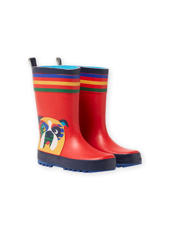 Hundemuster-Regenstiefel MOPLUICHIEN / 21XK3611D0C050
