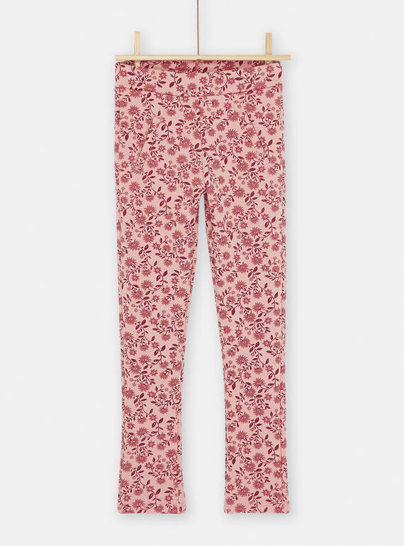Rosa Hose mit Blumenmuster SACOUPANT / 23W901L1PAND329