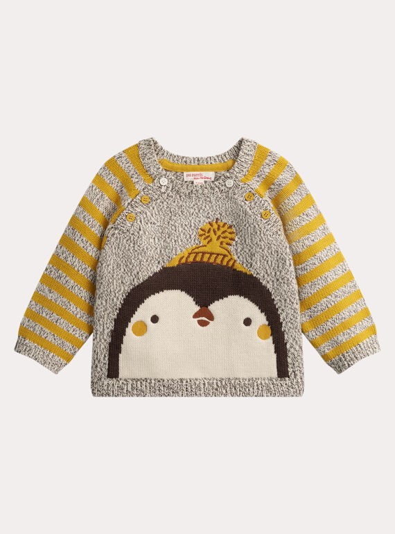 Pinguin-Animationspullover für Baby Jungen VUBAPUL / 24WG10Q1PUL009