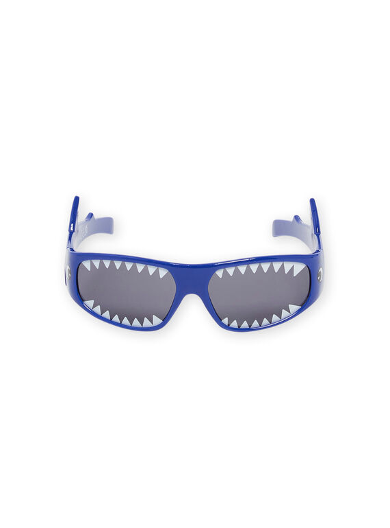 Blaue Sonnenbrille mit Hai-Motiv RYOMERLUN1 / 23SI02R1LUSC238