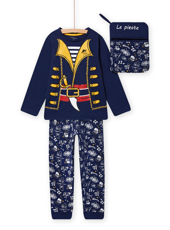 Pyjama-Set für Kinder Junge Piraten Nacht blau NEGOPYJMAN2 / 22SH12F4PYG705