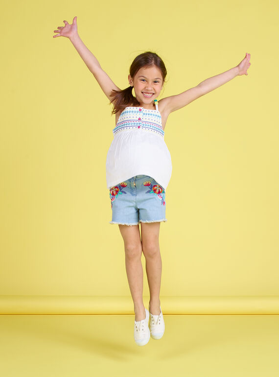 Bestickte Jeans-Shorts JAMARSHORT / 20S901P1SHOP272
