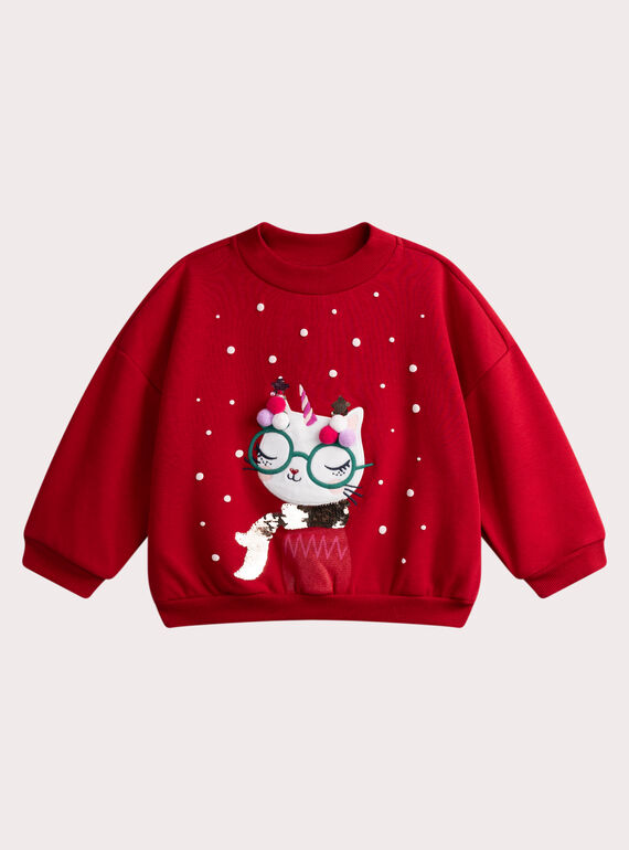 Red SWEAT SHIRT VAWASWEA / 24W901T1SWEF504