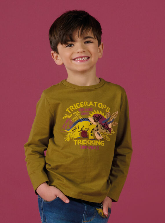 Multitechnisches T-Shirt mit Dinosaurier-Animation und Schriftzug ROMAGTEE / 23S902T1TMLG631