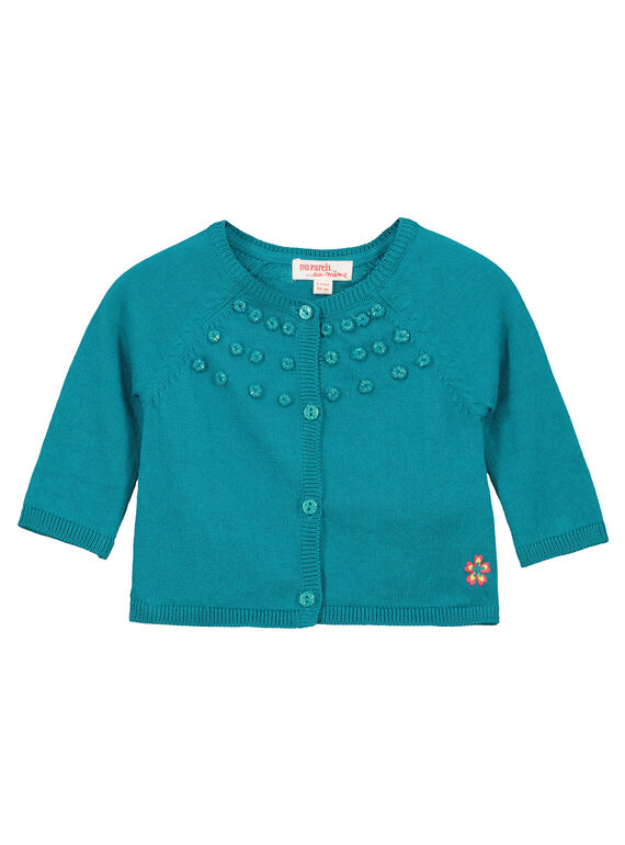 Baby-Strickweste für Mädchen FICACAR2 / 19SG09D2CAR209
