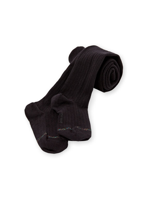 Schwarze Strumpfhose Kind Mädchen KYAESCOL4 / 20WI0187COL090