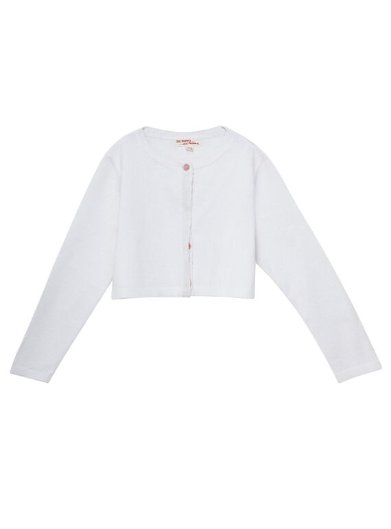 Weiße Strickjacke JAPOECAR2 / 20S901G2CAR000