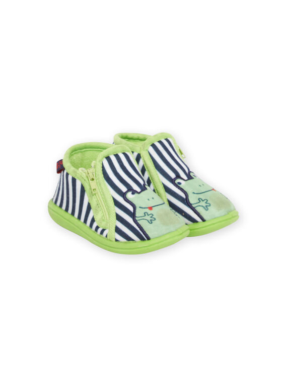 Grün-schwarz-weiße Baby Junge Booties NUPANTGREN / 22KK3821D0A000