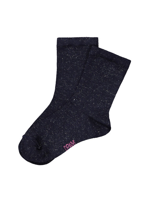Socken mit Pailletten für Mädchen FYAJOCHO4A / 19SI0134SOQ703