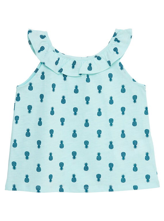 Tanktop mit Rüschenausschnitt und Ananas-Print JAJODEB3 / 20S901T3D27219
