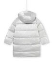 Silberne Daunenjacke mit Kapuze PALONDOUN2 / 22W901G1D3E956