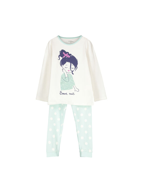 Pyjama aus Baumwolle für Mädchen FEFAPYJFI / 19SH1146PYJ001