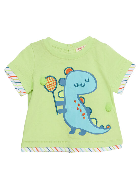 Gelbes kurzärmeliges T-Shirt JUBOTI2 / 20SG10H1TMC108
