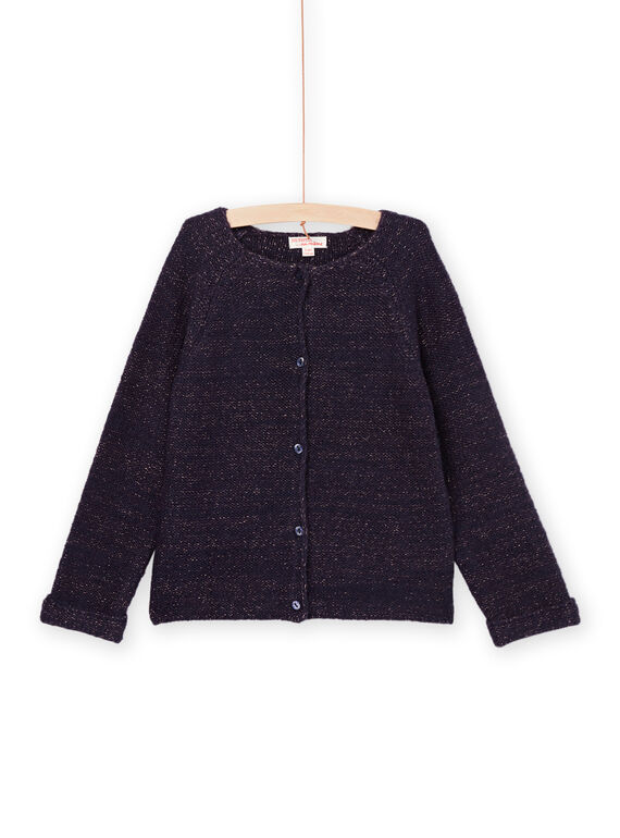 Marineblaue Strickjacke PAJOCAR1 / 22W901DACAR070