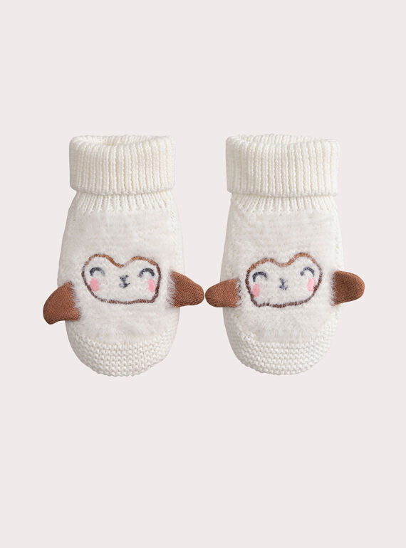 Bestickte Strick-Babyschuhe zur Geburt VOU1CHOS / 24WF42C1CHP001