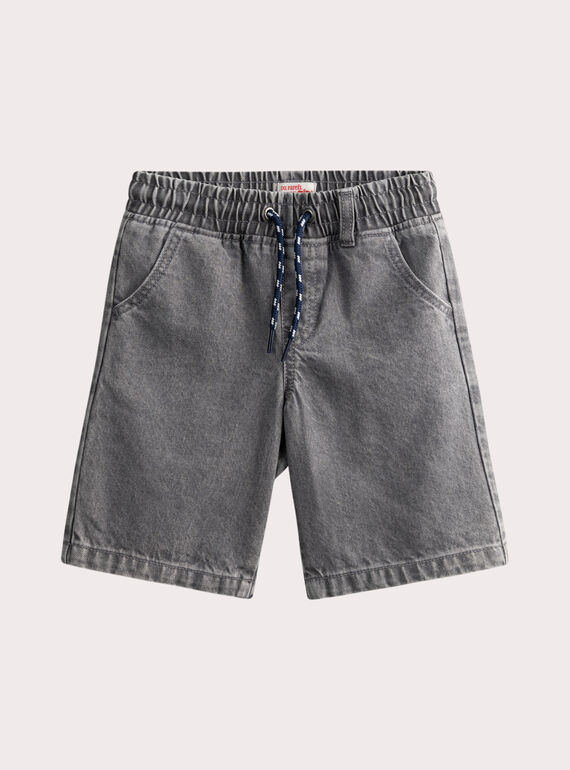 Grey denim BERMUDA