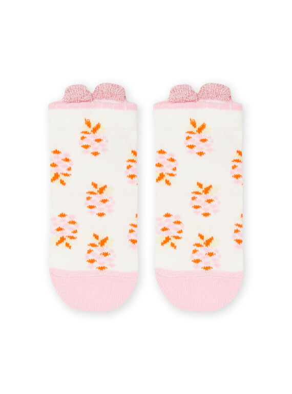 Socken mit Ananasaufdruck in Ecru RYIEXOSOQ / 23SI0993SOQ001