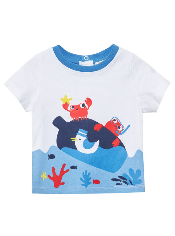Naturweißes kurzärmeliges T-Shirt JUCEATI1 / 20SG10N3TMC001